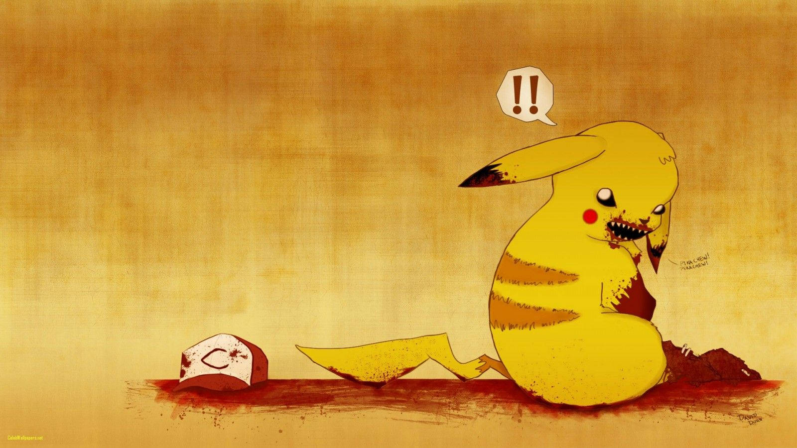 Pikachu Dark Fan Art Wallpaper