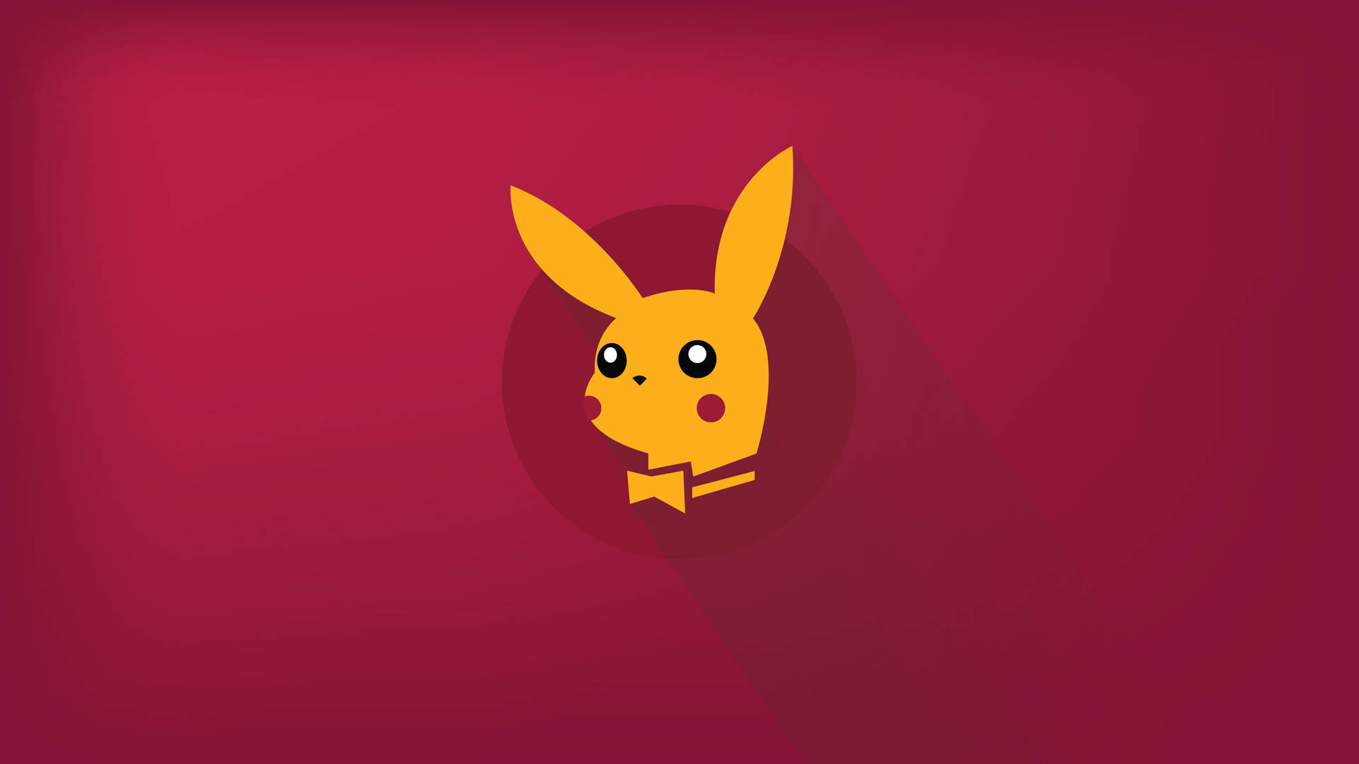 Pikachu In Rabbit Silhouette Wallpaper