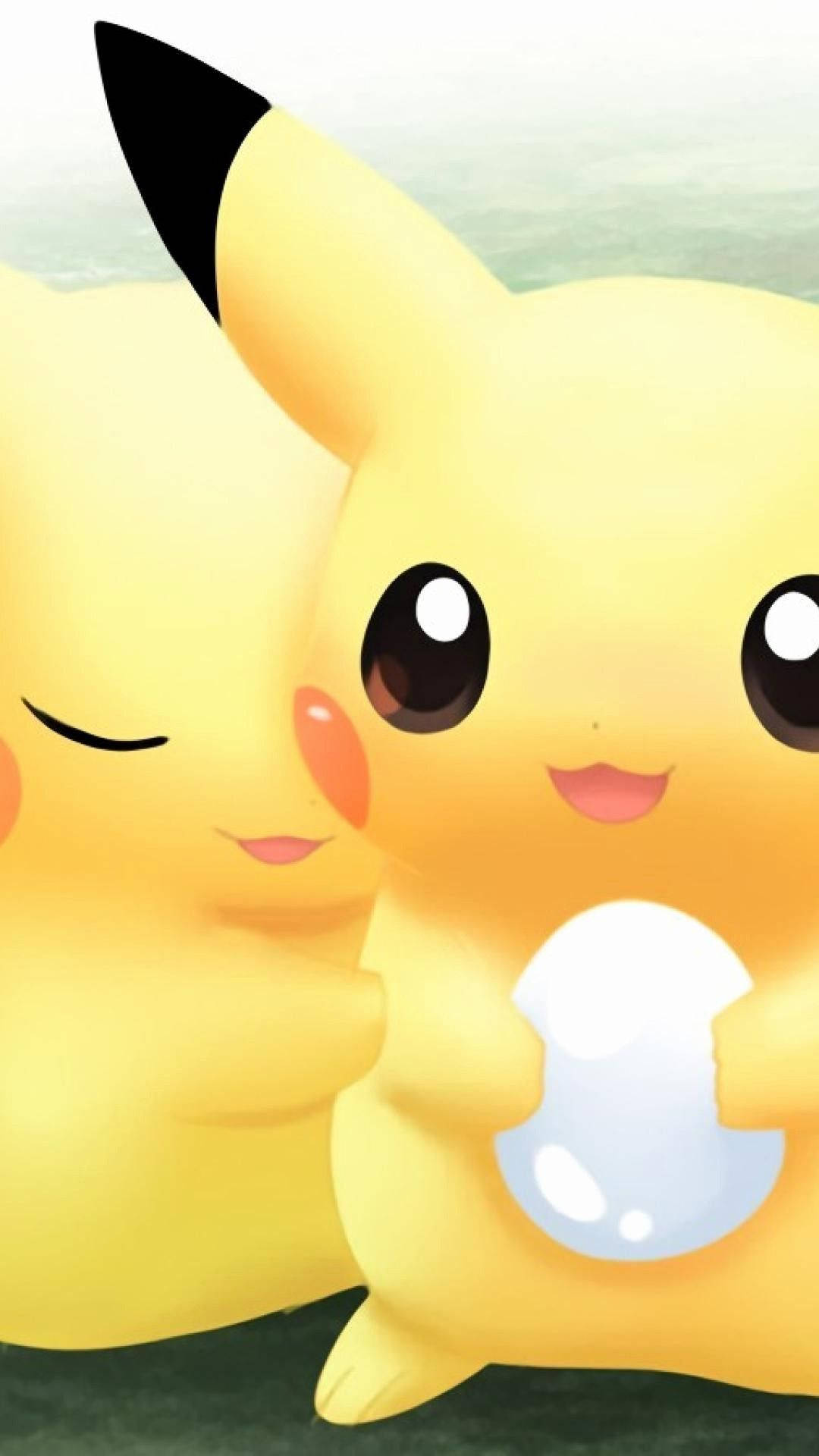 Pikachu Iphone Couple Art Background