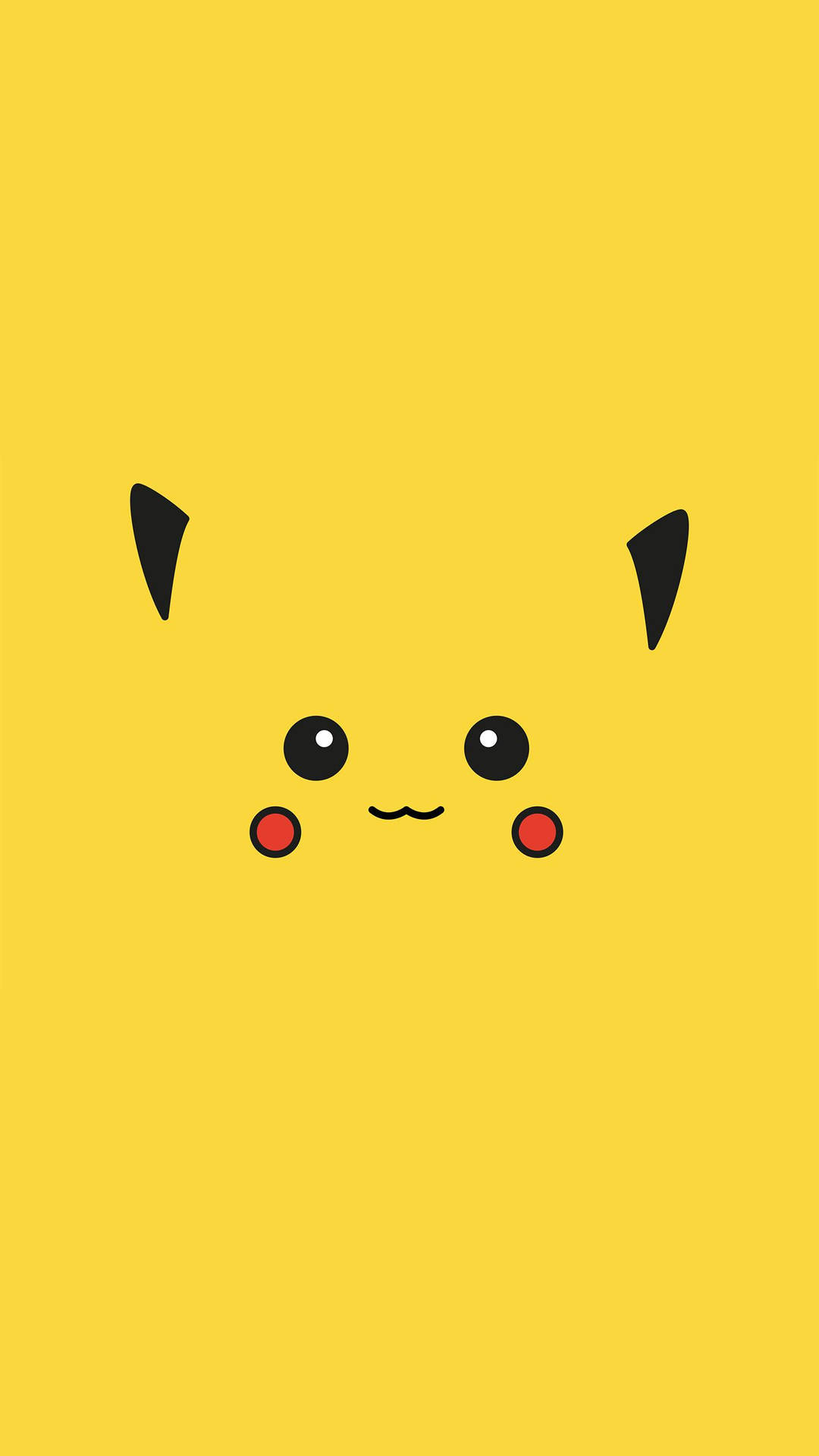Pikachu Minimalistisk Iphone Wallpaper