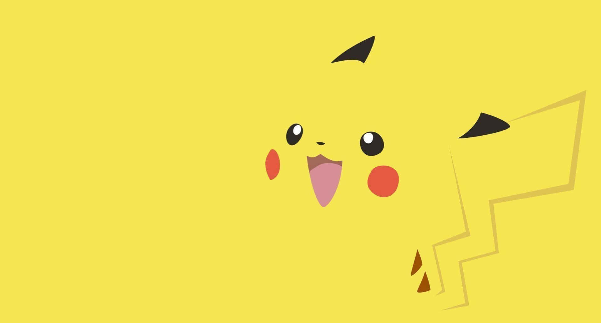 Pikachutarnmuster Auf Gelbem Bild