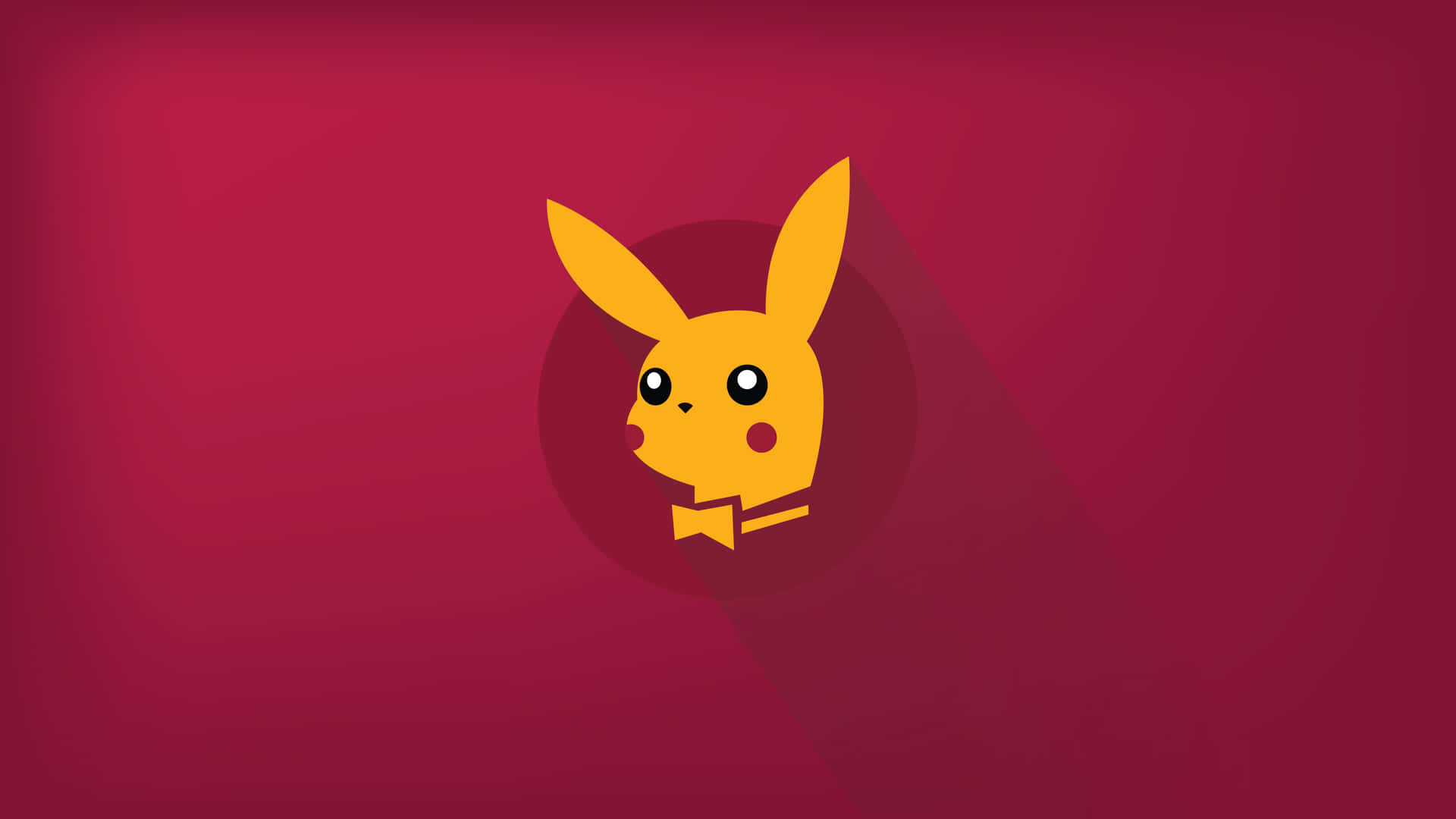 Minimalistisk Pikachu Billede Tapet