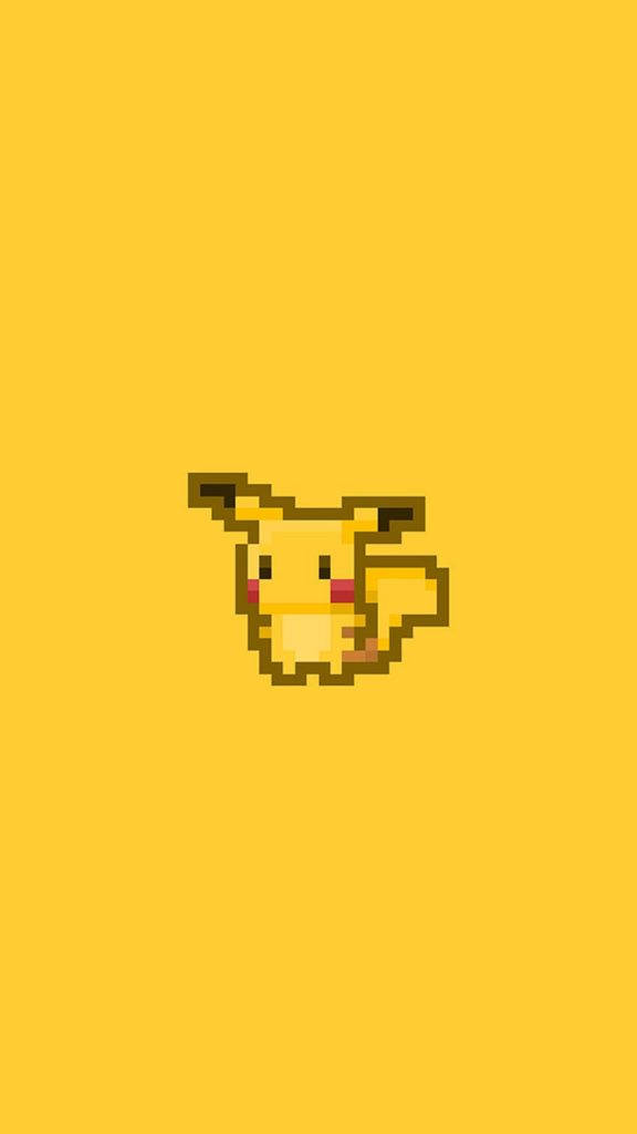 Pikachu Pixel Art Iphone Wallpaper