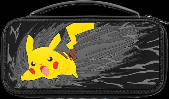Pikachu Print Game Case PNG