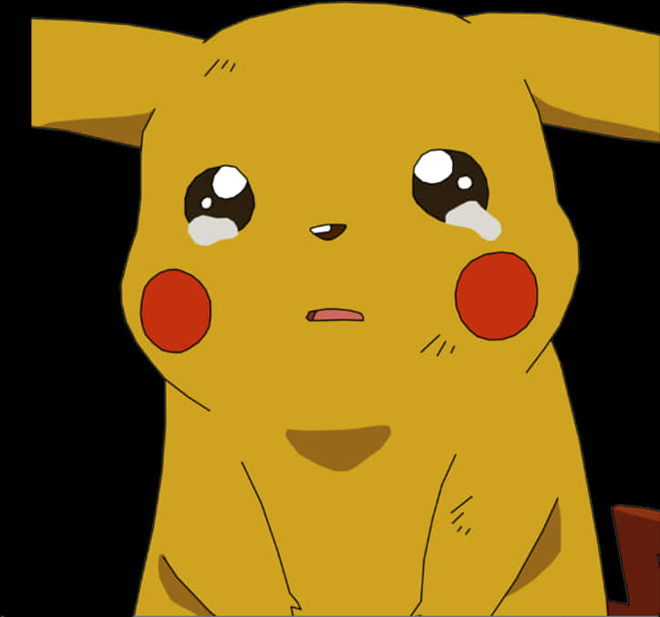 Pikachu_ Sad_ Expression PNG