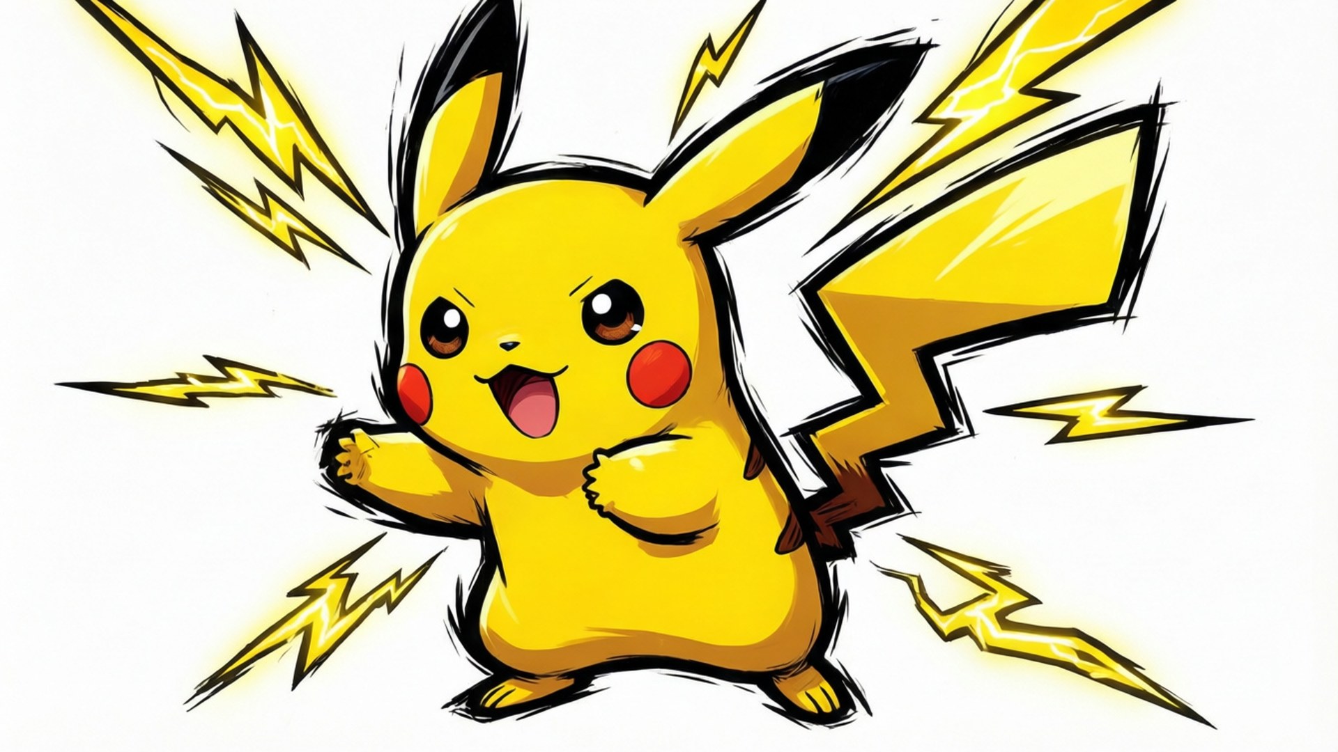Pikachu Thunderbolt Wallpaper