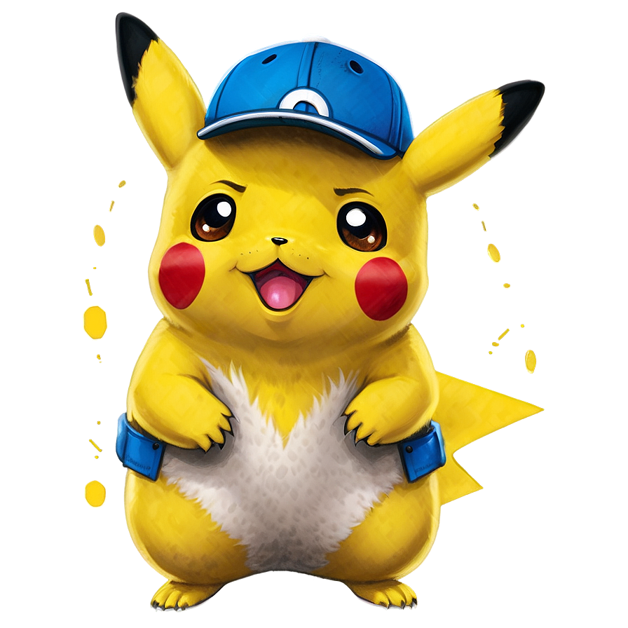 Pikachu With Hat Png Nbf PNG