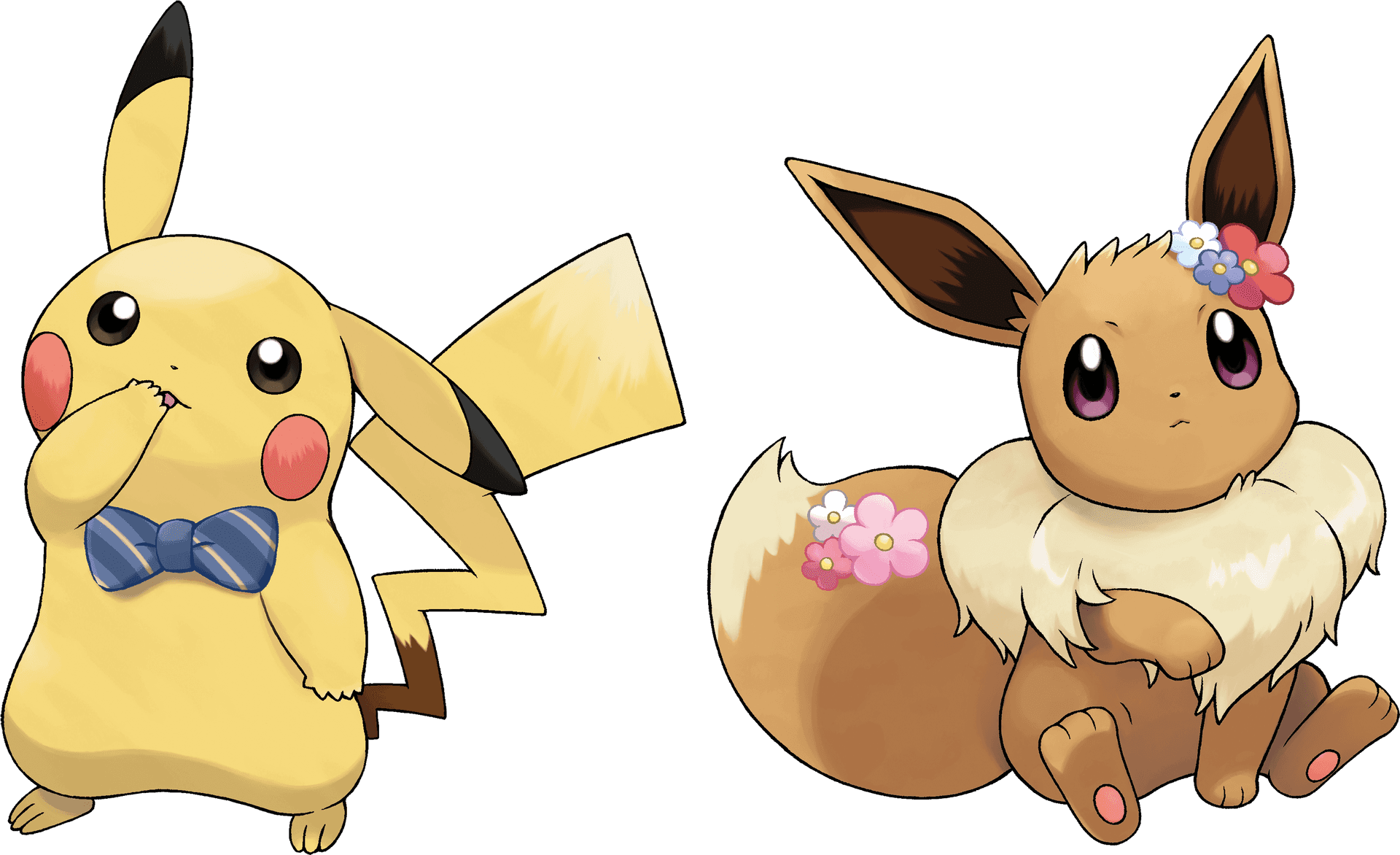 Download Pikachu_and_ Eevee_ Friends | Wallpapers.com