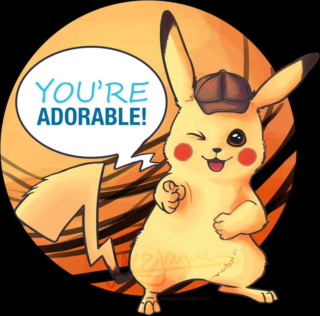 Pikachuin Cap Adorable Statement PNG