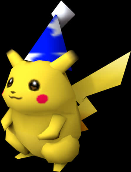 Pikachuwith Party Hat PNG
