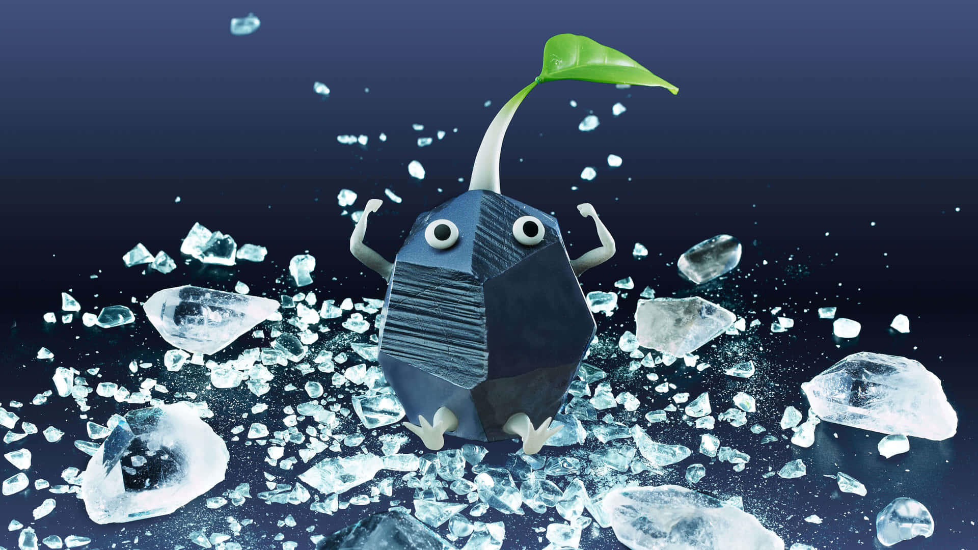 Pikmin Emerging From Ice Wallpaper