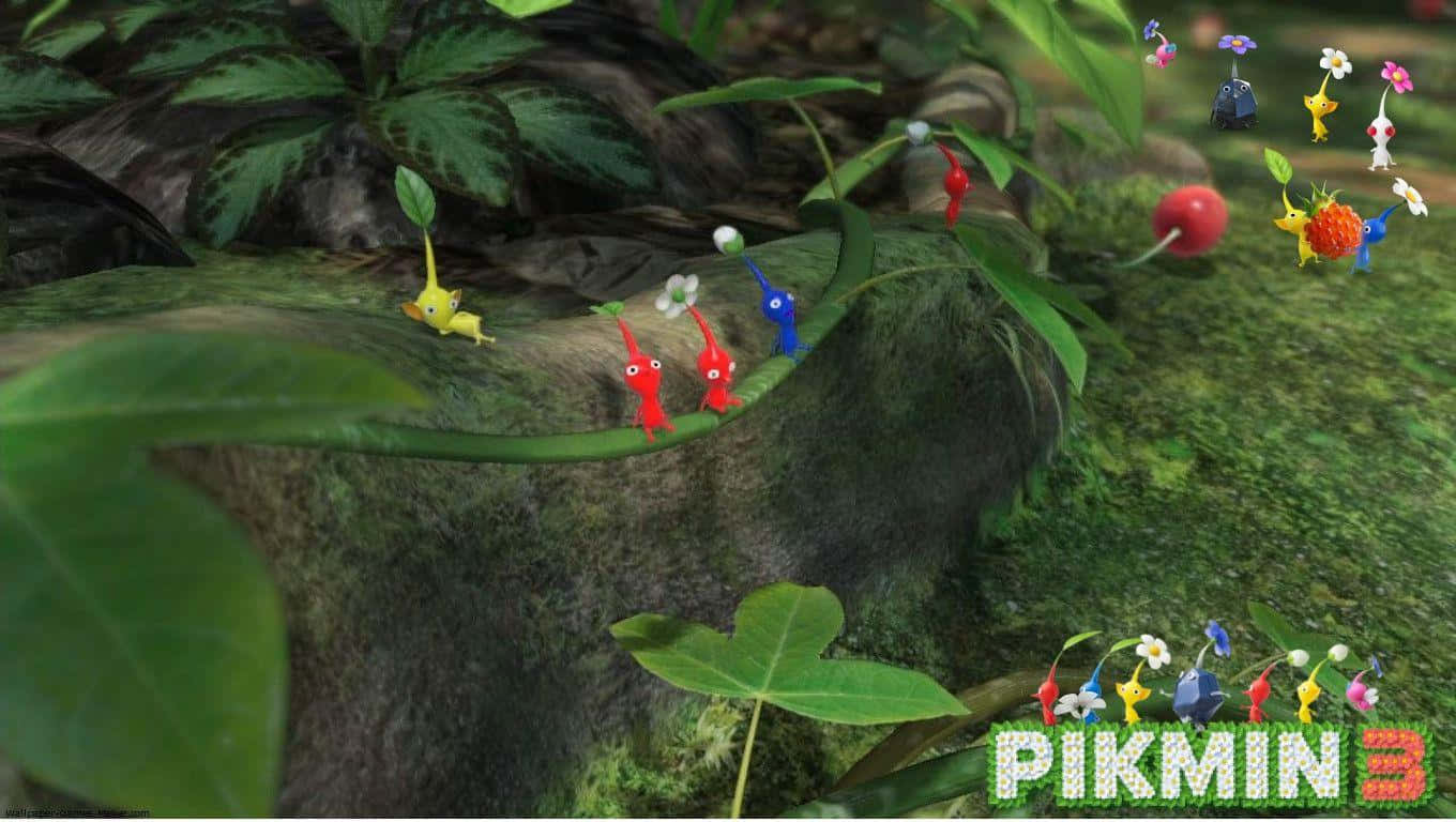 Pikmin3 Colorful Adventure Wallpaper