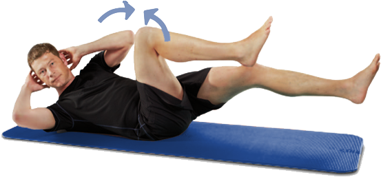Pilates Bicycle Exercise Demonstration PNG