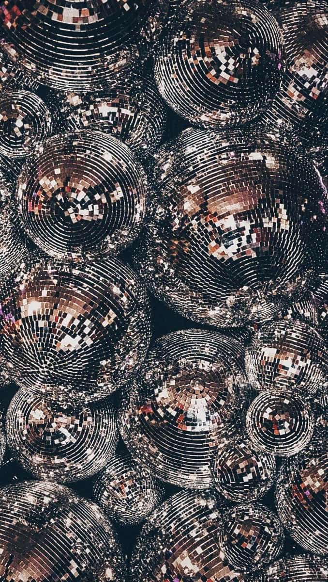 Pile Of Disco Balls_ Glittering Textures Wallpaper