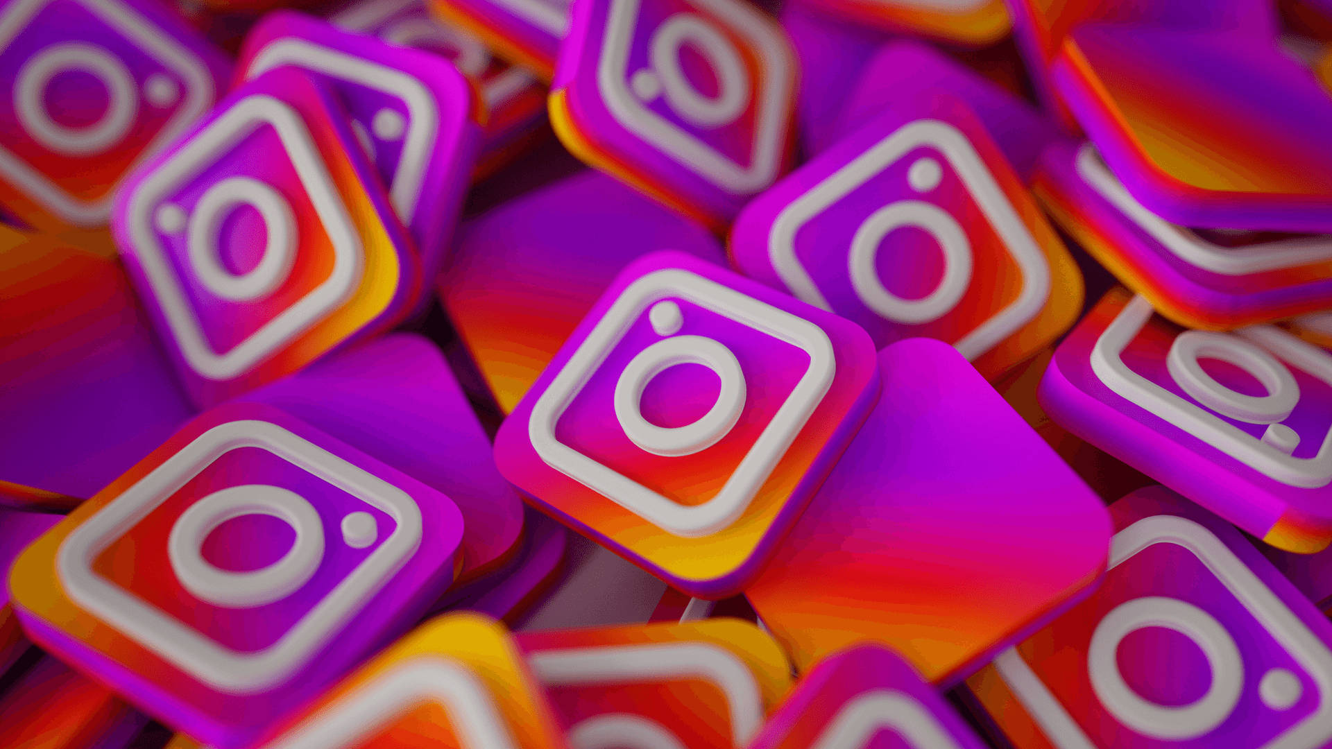 Pile Of Instagram Icons Wallpaper