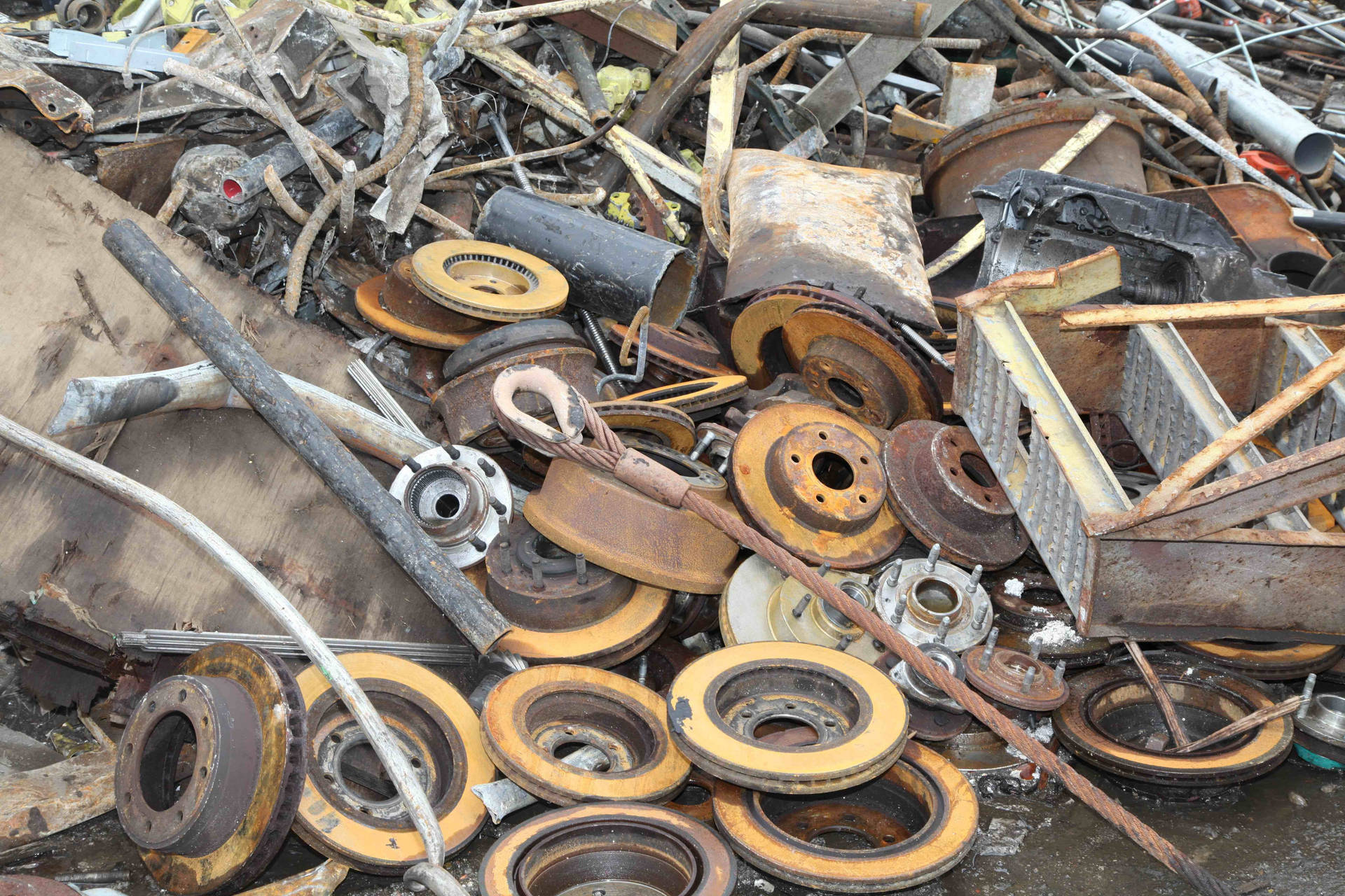 Pile Of Iron Metal Scraps Picture