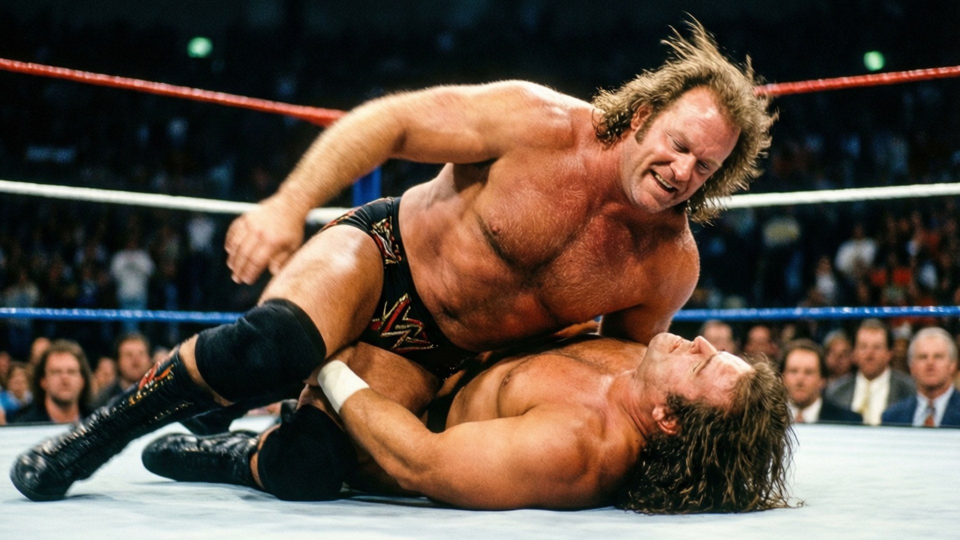 Orndorff utfører sitt signatur-piledriver-trekk i en kamp.