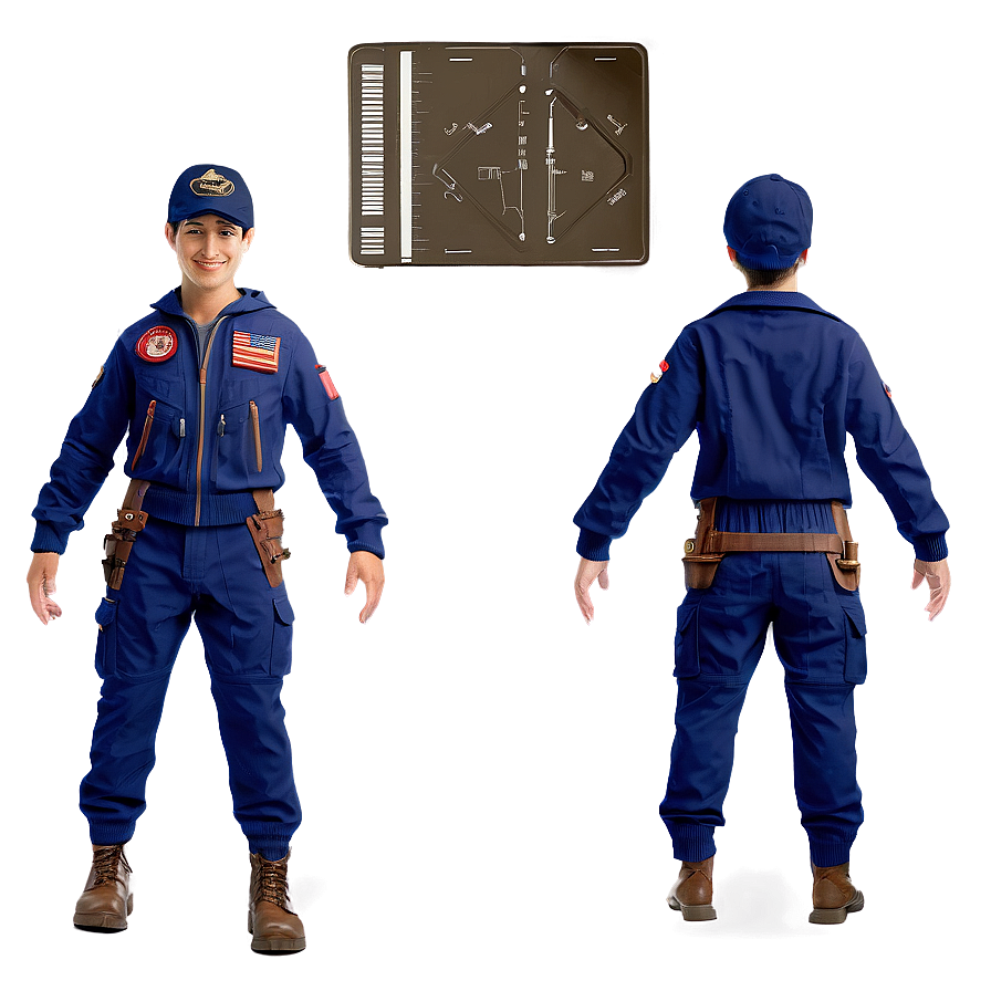 Pilot Costume Png 06242024 PNG