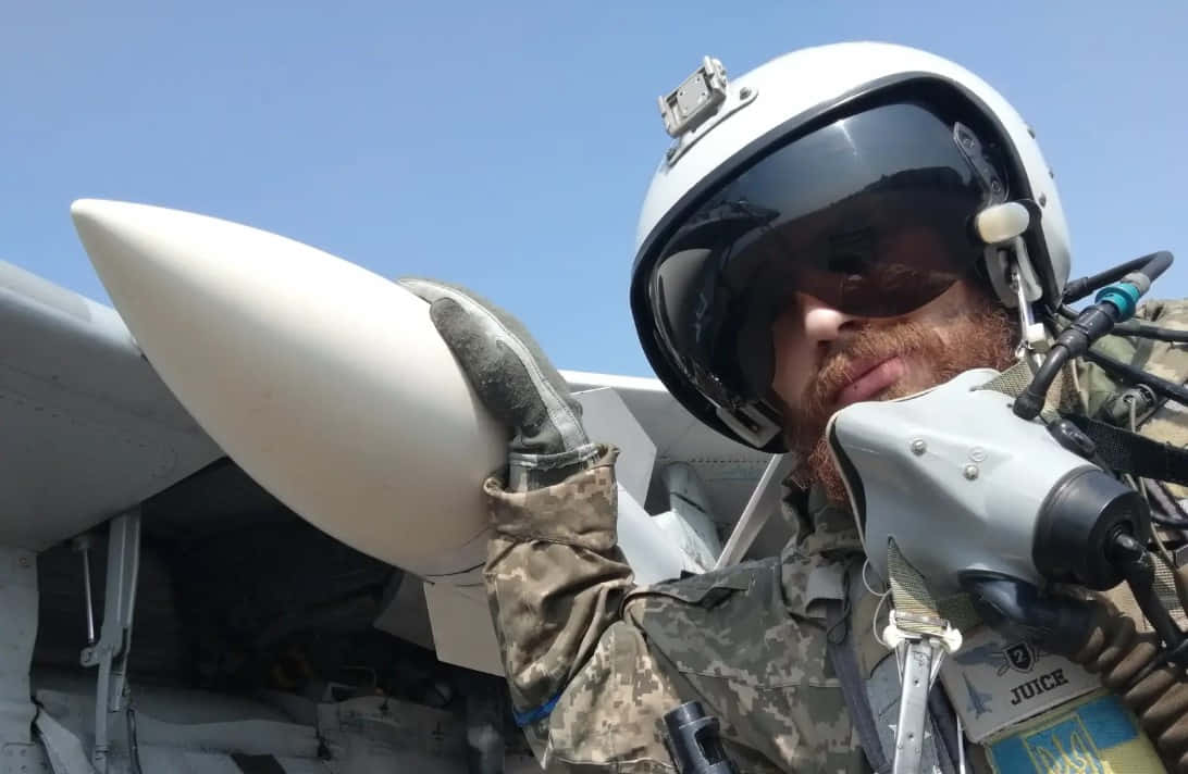 Pilot Soldier Holding A Missile Picture