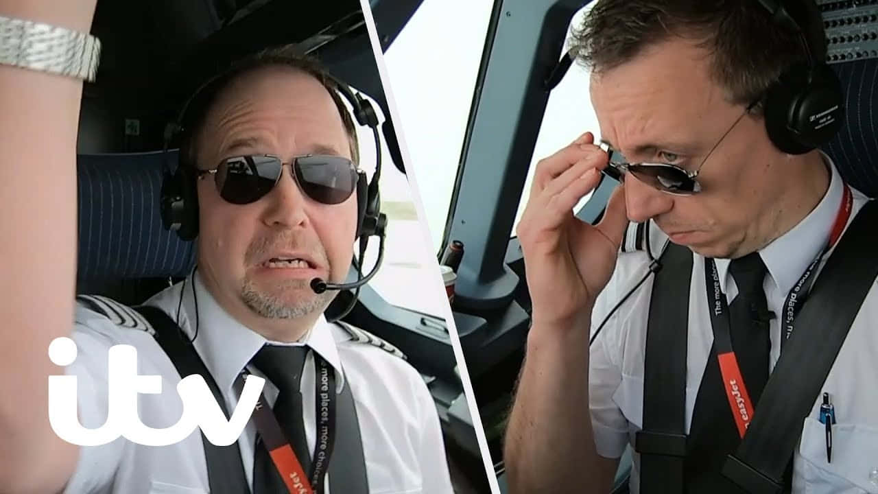 Pilot Wearing Sunglasses Picture