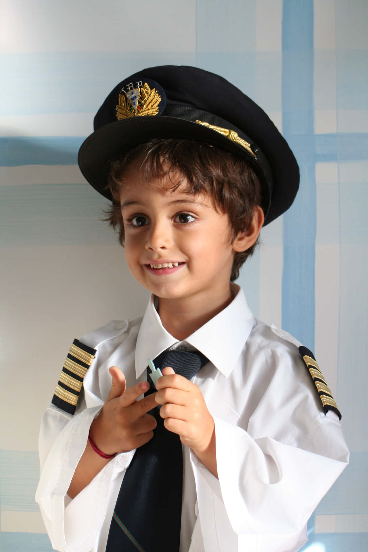 Cute Boy In Pilot Uniform Picture