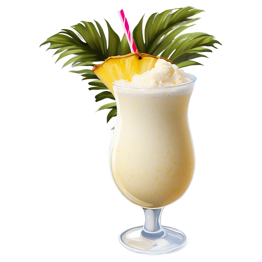 Pina Colada Cocktail Art Png Baf PNG