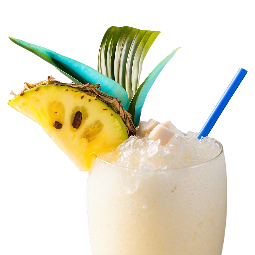 Pina Colada Cocktail Art Png Wad4 PNG
