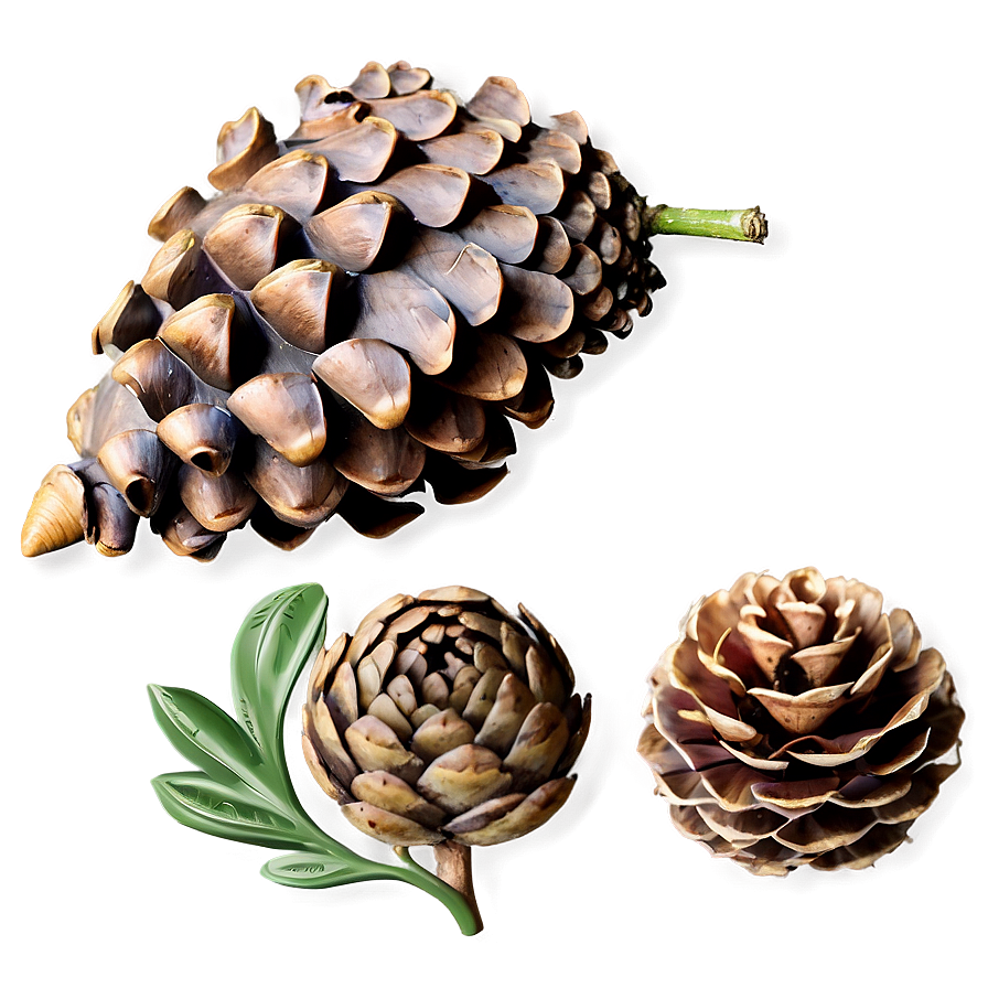 Pine Cone Collection Png Aey32 PNG