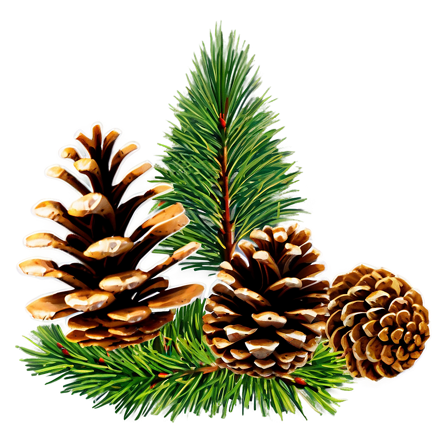 Pine Cone Frame Png 06202024 PNG