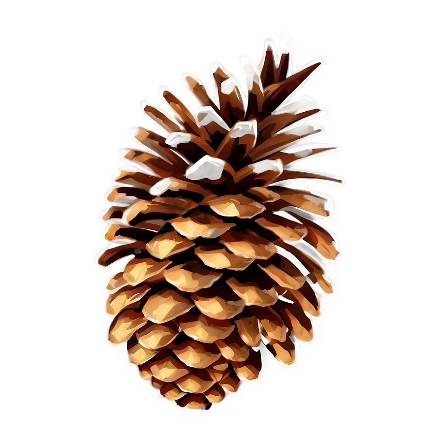 Pine Cone Illustration Png 06132024 PNG