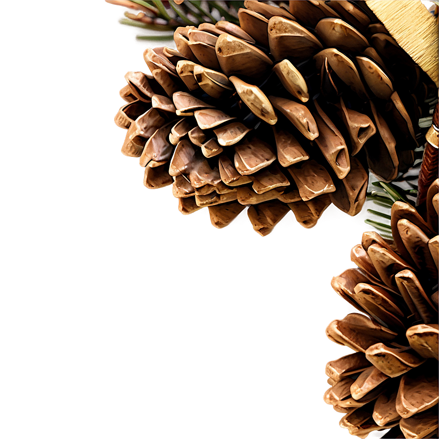 Pine Cone Wreath Png Bmh59 PNG