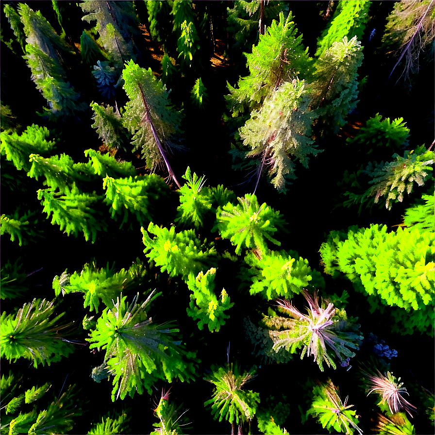 Pine Forest Aerial View Png Ves PNG