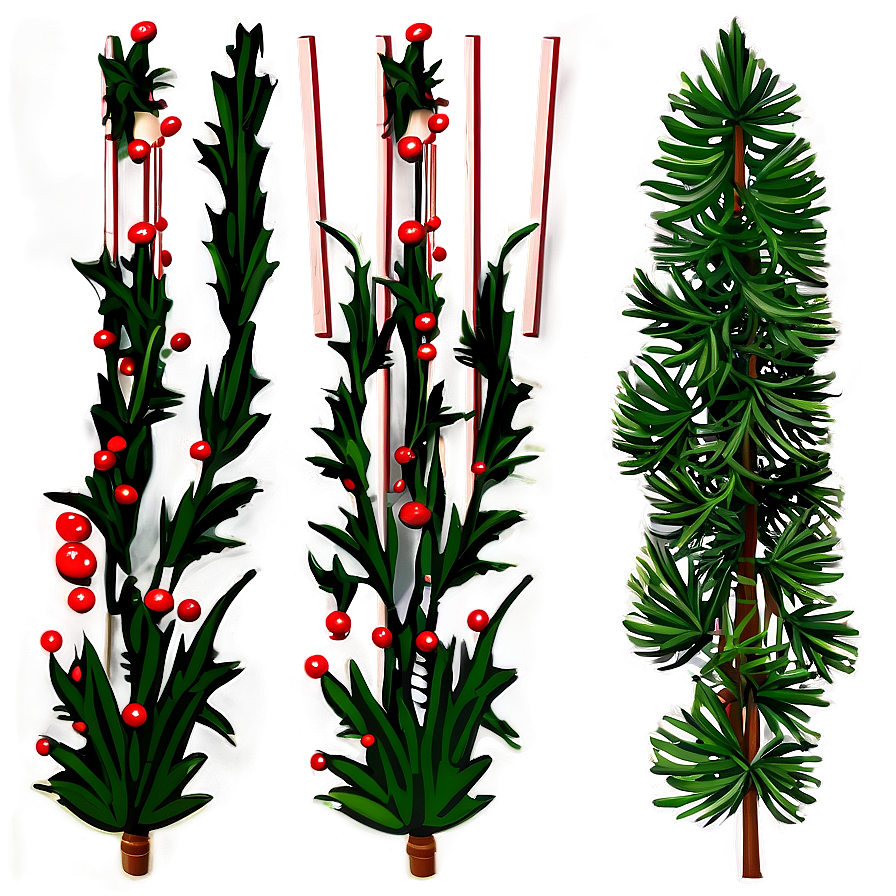 Pine Garland Clipart Png Fpe1 PNG