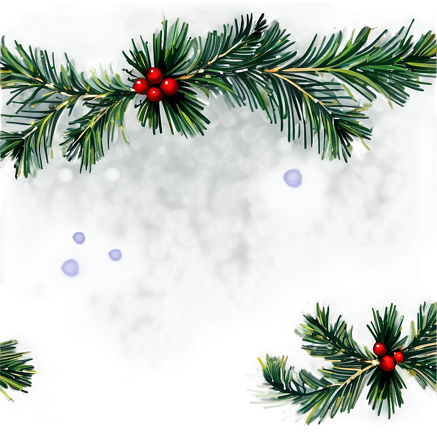 Pine Garland Clipart Png Gxo PNG