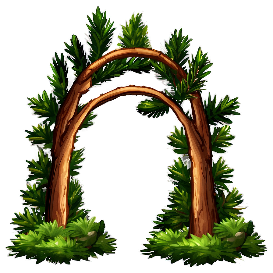 Pine Tree Archway Path Png 93 PNG