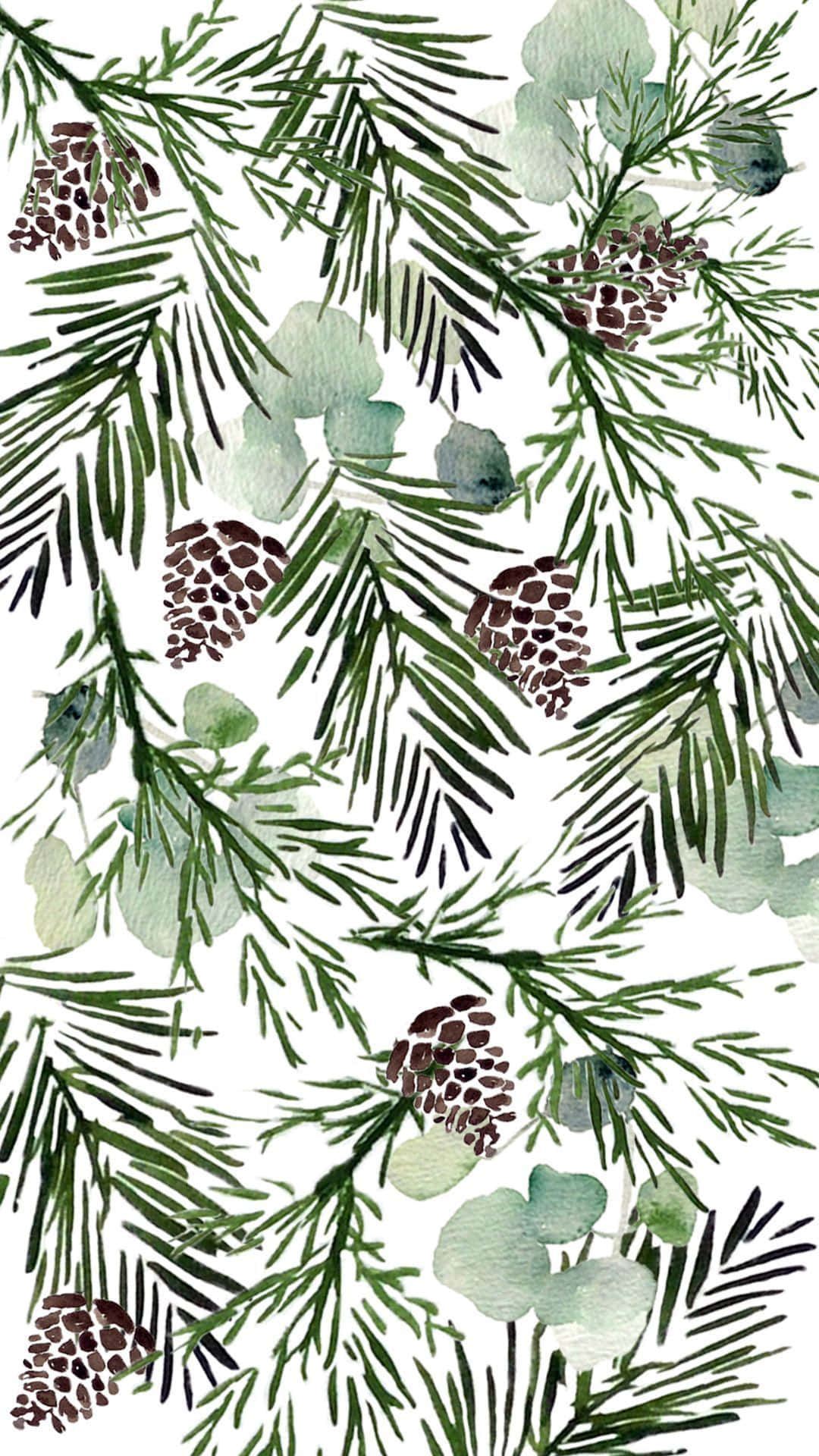 Pine Tree Graphic Art Background