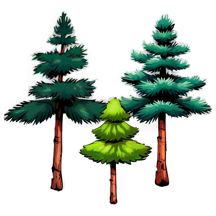 Pine Tree Elevation Illustration Png Shn PNG