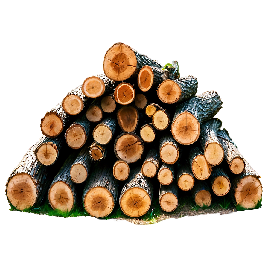 Pine Tree Firewood Stack Png Rki66 PNG