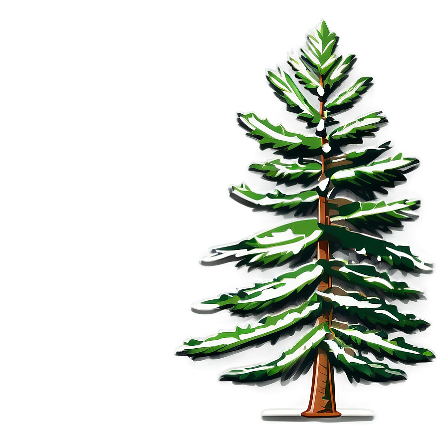 Pine Tree Line Art Png Cxt10 PNG