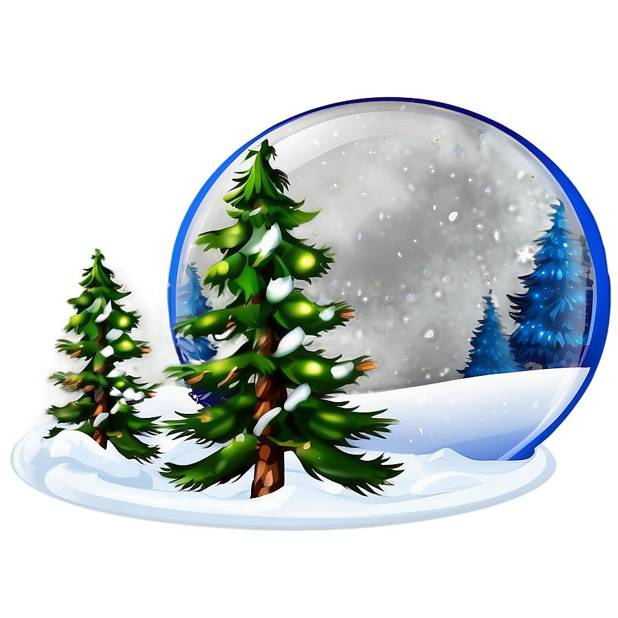 Pine Tree Snow Globe Png 77 PNG