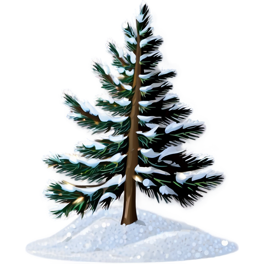 Pine Tree Snow Globe Png Qdr64 PNG