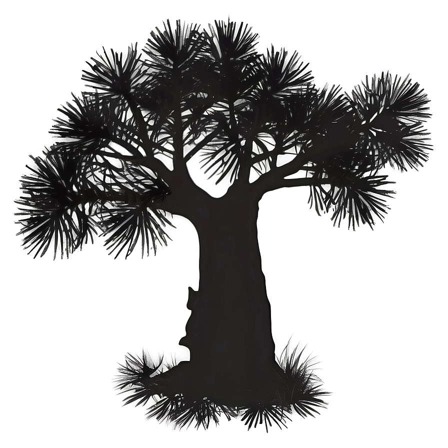 Pine Tree Sunset Silhouette Png Vln89 PNG