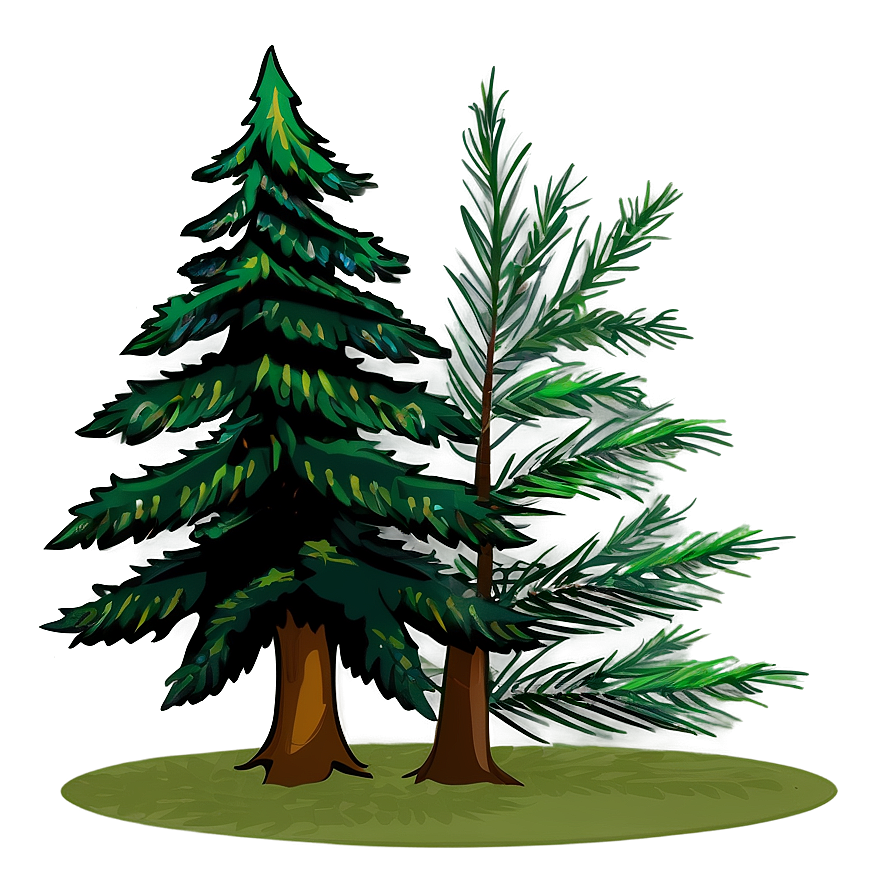 Download Pine Trees Vector Png Whe | Wallpapers.com