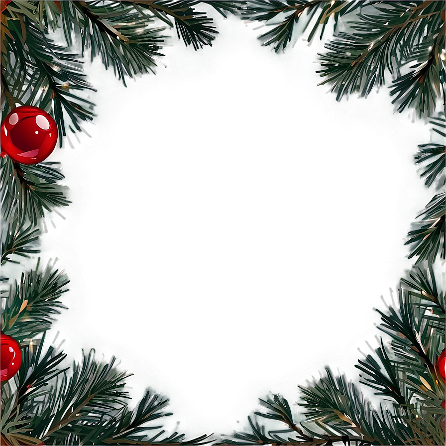 Pine Wreath Design Png 06132024 PNG