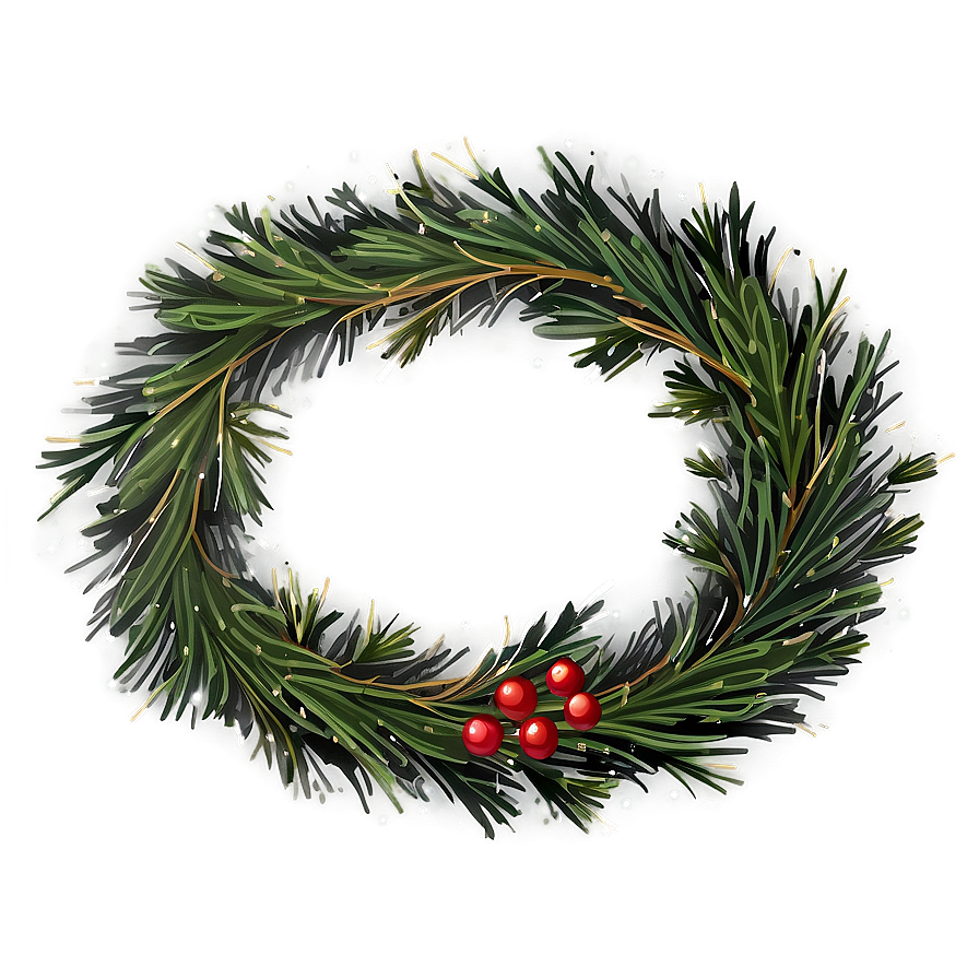 Download Pine Wreath Png 91 | Wallpapers.com