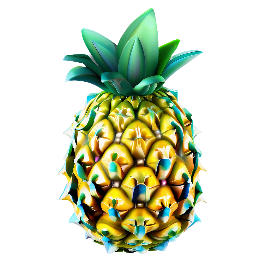 Pineapple 3d Png Yvu PNG