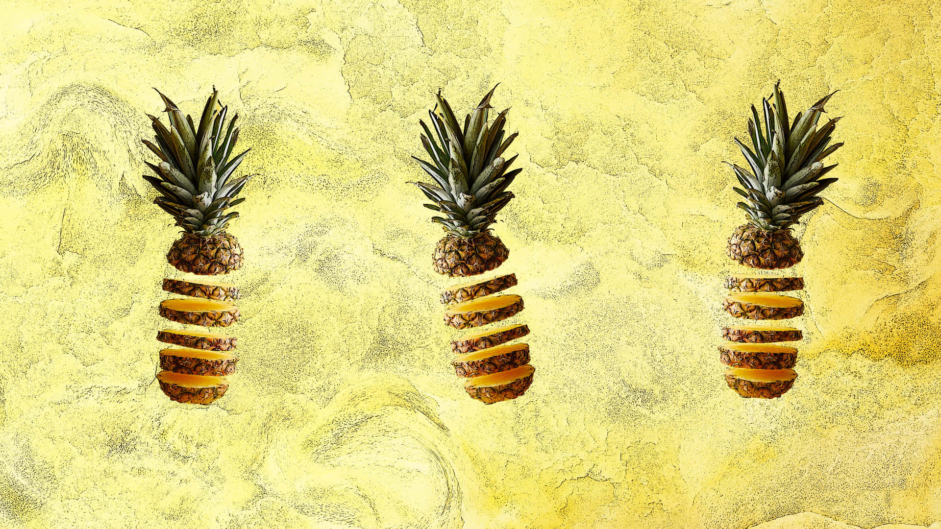 Pineapple 5k Desktop Wallpaper