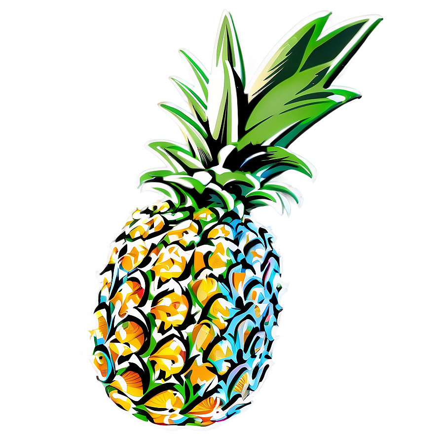 Pineapple Art Png 05032024 PNG