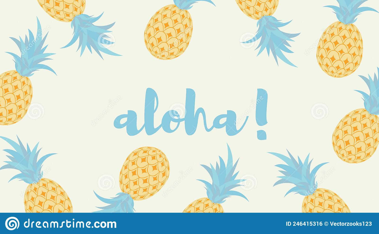 "A Delightful Pineapple Desktop Background" Wallpaper