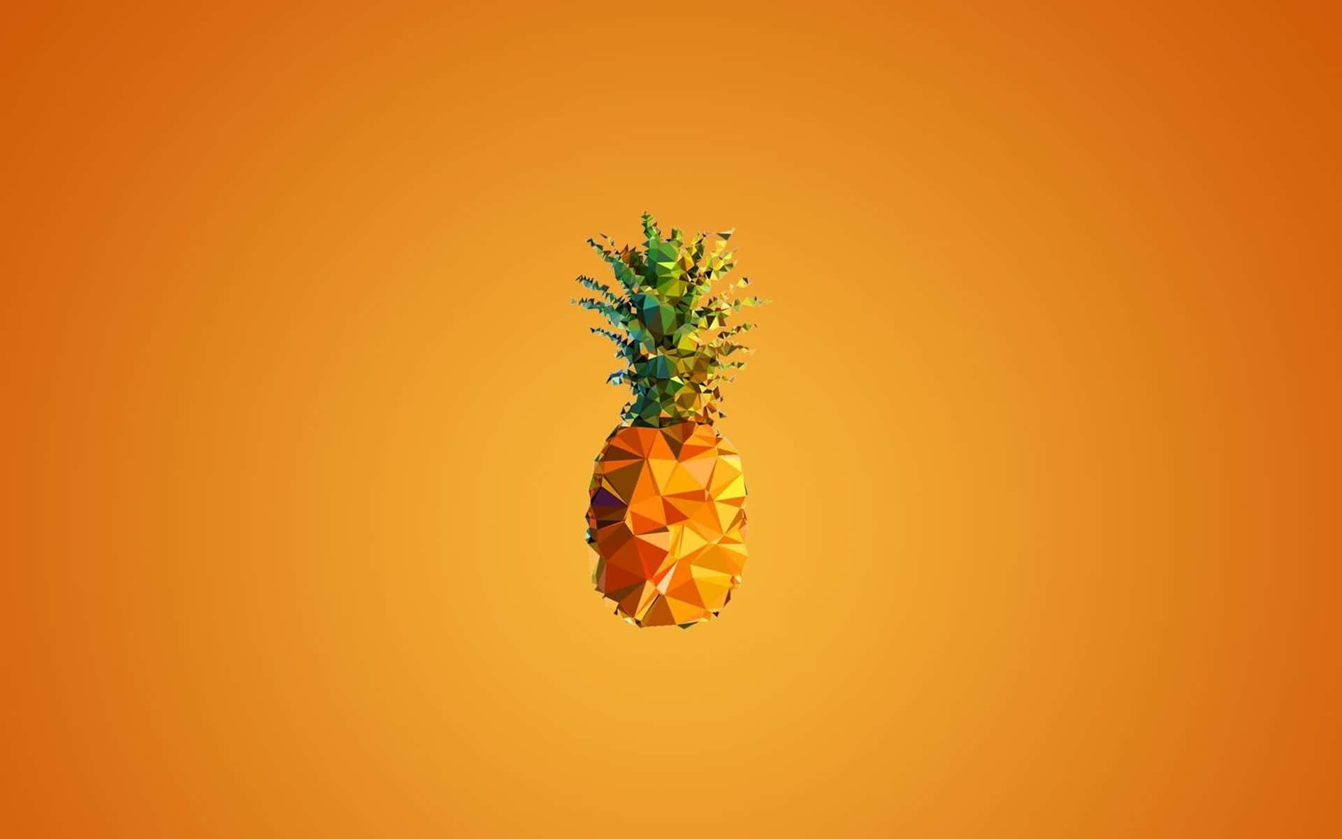 Erfrischedeinen Desktop Mit Einer Ananas Wallpaper